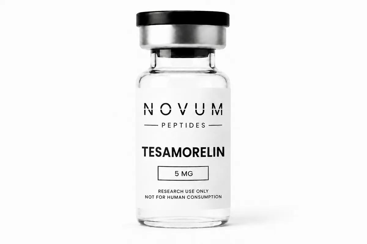 Tesamorelin peptide vial